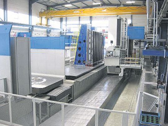 Mit der Fräsmaschine können große Bauteile aller Art bearbeitet werden. Bild: Kinkele Mit der Fräsmaschine können große Bauteile aller Art bearbeitet werden. Bild: Kinkele