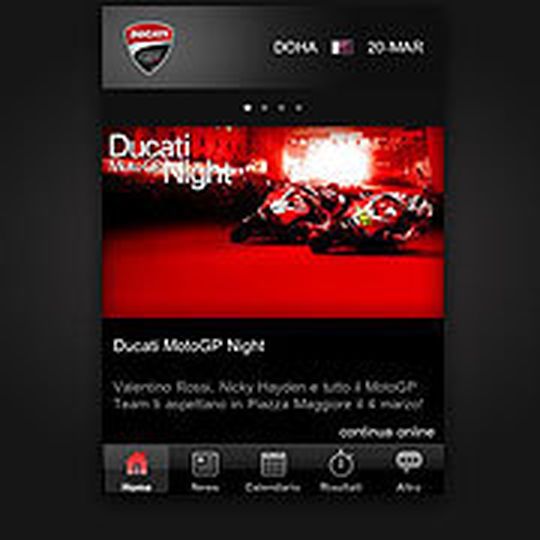 App in die digitale Welt: Ducati geht mit der Zeit. App in die digitale Welt: Ducati geht mit der Zeit.
