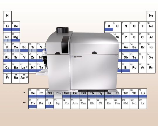 1 Die ICP-MS ist schnell, robust, nachweisstark und kann nahezu alle Elemente des Periodensystems bestimmen. (Bild: Agilent Technologies/BGR) 1 Die ICP-MS ist schnell, robust, nachweisstark und kann nahezu alle Elemente des Periodensystems bestimmen. (Bild: Agilent Technologies/BGR)