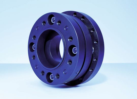 Die Wellenkupplung vom Typ ROBA-DS passt ideal zu dem Drehmoment-Messflansch T40. (Bild: Hottinger)