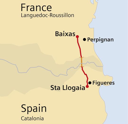 Die geplante Strecke für die Hochspannungs-Gleichstrom-Leitung (Foto: Siemens)