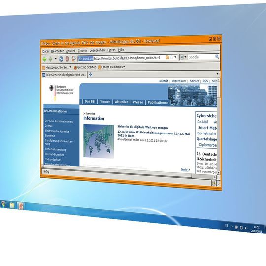 Die im Auftrag des BSI entwickelte BitBox verbindet eine virtuelle Maschine mit gehärtetem Betriebssystem und einen Webbrowser und ermöglicht so sicheres Surfen. Die im Auftrag des BSI entwickelte BitBox verbindet eine virtuelle Maschine mit gehärtetem Betriebssystem und einen Webbrowser und ermöglicht so sicheres Surfen.
