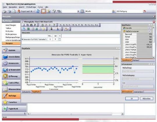 Darstellung eines Messplatzes in Fastcheck-CAQ. (Bild: Inqu)