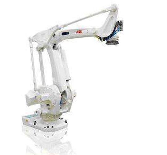 ABBs neuer Palletierroboter IRB 760 mit 450kg Handhabungskapazität und bis zu 880 Zyklen pro Stunde. (Bild: ABB) ABBs neuer Palletierroboter IRB 760 mit 450kg Handhabungskapazität und bis zu 880 Zyklen pro Stunde. (Bild: ABB)