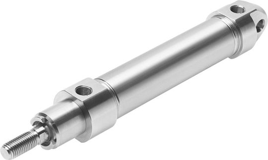 Hygienic designed pneumatic cylinders by Festo: round cylinder CRDSNU (Picture: Festo) Hygienic designed pneumatic cylinders by Festo: round cylinder CRDSNU (Picture: Festo)