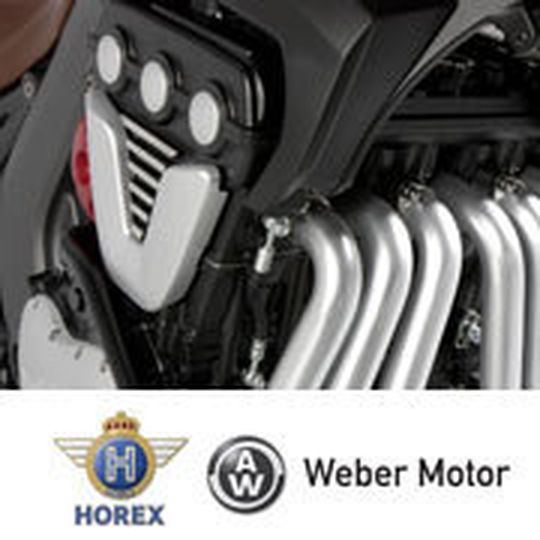 Das Antriebsaggregat der VR 6 Roadster von Horex baut auf das Know-how von Weber Motor. Das Antriebsaggregat der VR 6 Roadster von Horex baut auf das Know-how von Weber Motor.