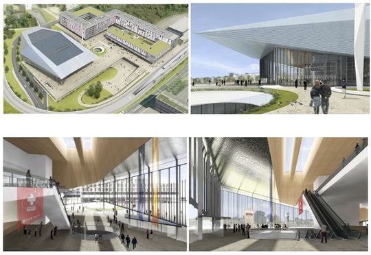 Les travaux ont débuté dans le quartier nord du campus de l'EPFL où sont mis en chantier un centre de congrès unique en Europe, le «Swiss Tech Convention Center», plus de 500 logements étudiants ainsi que des commerces et des services. Les travaux ont débuté dans le quartier nord du campus de l'EPFL où sont mis en chantier un centre de congrès unique en Europe, le «Swiss Tech Convention Center», plus de 500 logements étudiants ainsi que des commerces et des services.