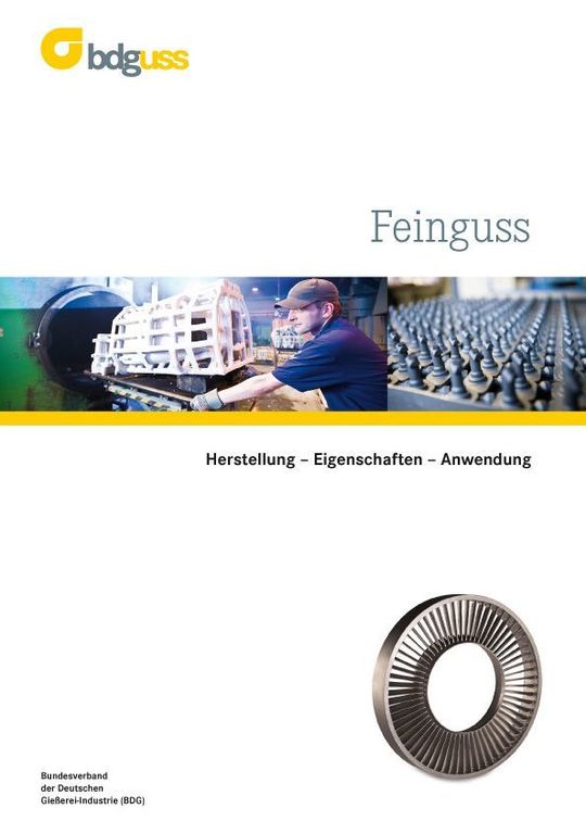 BDG-Sonderheft Feinguss (BIld: BDG) BDG-Sonderheft Feinguss (BIld: BDG)