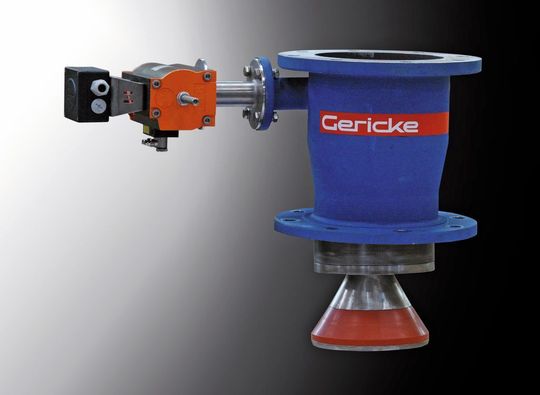 Der Kegelverschluss K5 ermöglicht die Dichtstromföderung abrasiver Schüttgut bei hohen Drücken und Temperaturen bis 200°C. (Bild: Gericke)