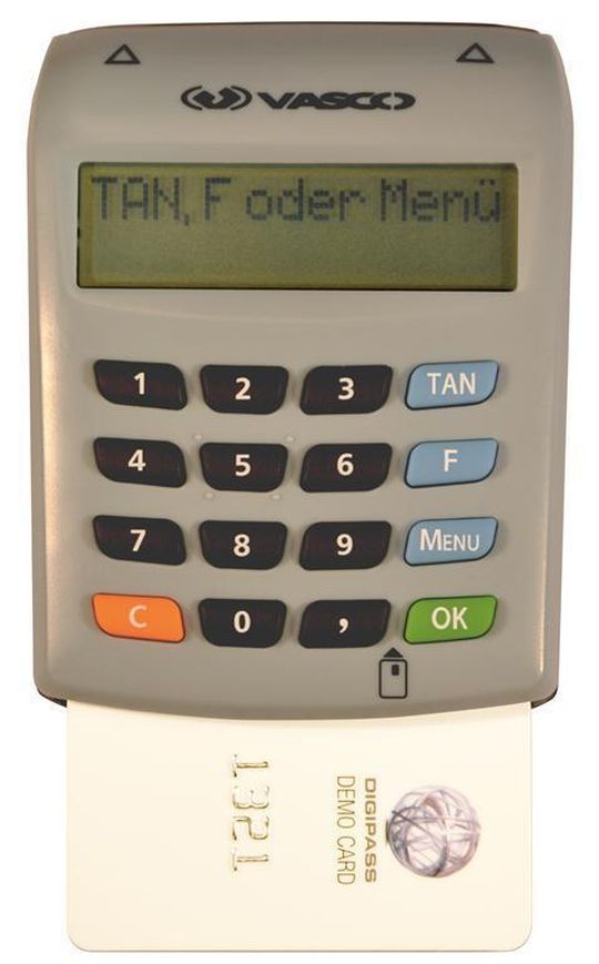 Für das sichere Banking bietet Vasco das Digipass 836. Für das sichere Banking bietet Vasco das Digipass 836.