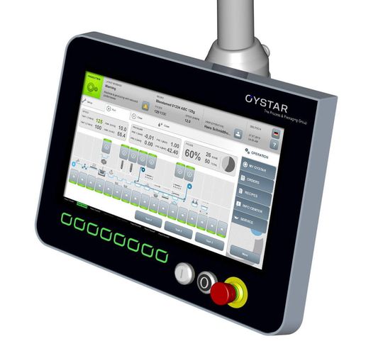 The device is handled using a modern multi-touch system aimed at intuitive handling the company says. The widescreen displays range from ten to twenty-one inches in size; machine workflows and current messages are systematically displayed and recognized at one glance. (Picture: Oystar) The device is handled using a modern multi-touch system aimed at intuitive handling the company says. The widescreen displays range from ten to twenty-one inches in size; machine workflows and current messages are systematically displayed and recognized at one glance. (Picture: Oystar)