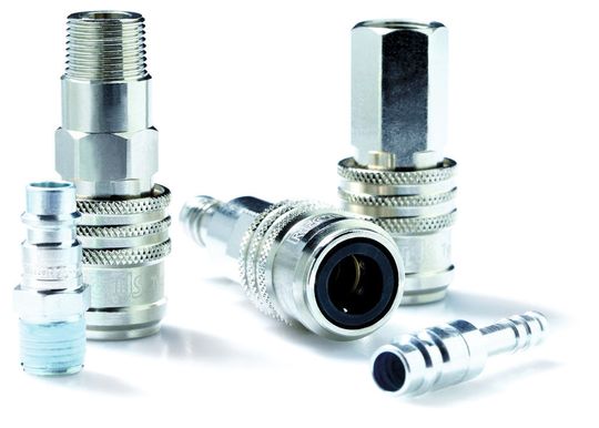 Sicherheits-Entlüftungskupplungen der Serie 1600 KE von Parker-Rectus. (Bild: Parker)