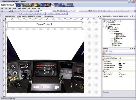 ISaVIEW-Trainsim: simulateur d'entraînement. (Image: isagraf) ISaVIEW-Trainsim: simulateur d'entraînement. (Image: isagraf)