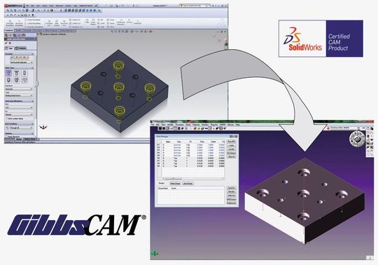 GibbsCAM dans Solidworks 2011. (Image: Gibbs & Associates) GibbsCAM dans Solidworks 2011. (Image: Gibbs & Associates)