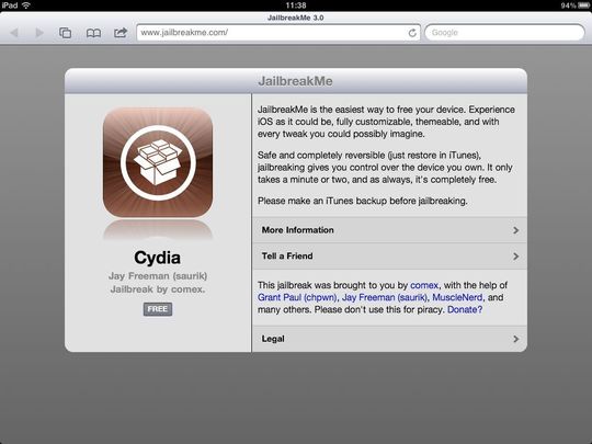 Durch den neuen Jailbreak für iOS 4.3.3 kann eine Schwachstelle in der PDF-Bibliothek von iOS jetzt auch zum Einschleusen von Malware verwendet werden. Durch den neuen Jailbreak für iOS 4.3.3 kann eine Schwachstelle in der PDF-Bibliothek von iOS jetzt auch zum Einschleusen von Malware verwendet werden.