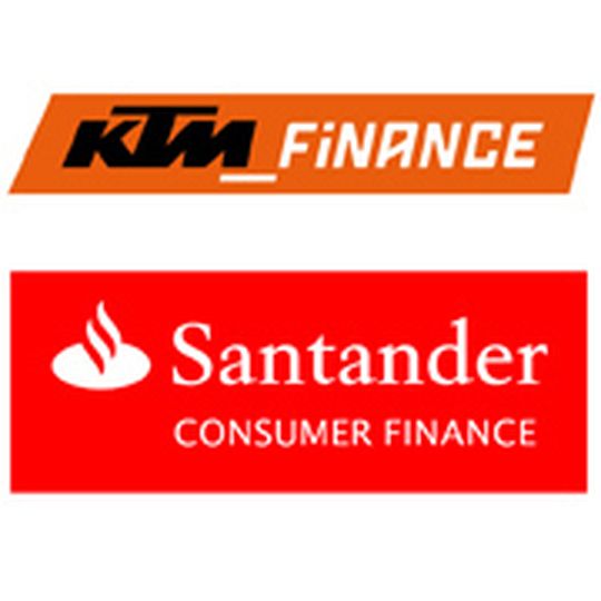 Schlagkräftige Verbindung: Santander hilft KTM-Kunden, schneller an ihr Wunschbike zu kommen. Fotos: KTM/ Santander Schlagkräftige Verbindung: Santander hilft KTM-Kunden, schneller an ihr Wunschbike zu kommen. Fotos: KTM/ Santander