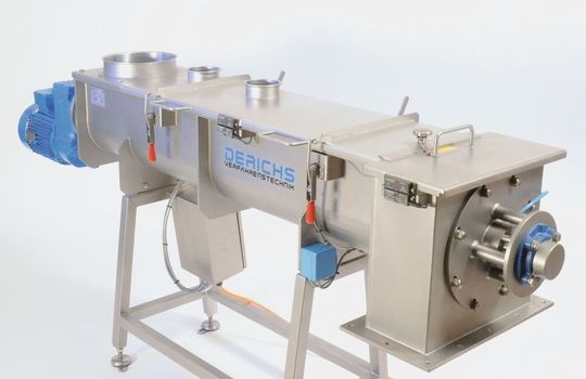 Die Mischleistung des abgebildeten Kontimischers beträgt bis zu 4000 Liter pro Stunde. (Bild: Derichs) Die Mischleistung des abgebildeten Kontimischers beträgt bis zu 4000 Liter pro Stunde. (Bild: Derichs)