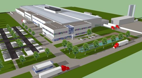 Plan der neuen Produktionsstätte (Bild: GA Pack) Plan der neuen Produktionsstätte (Bild: GA Pack)