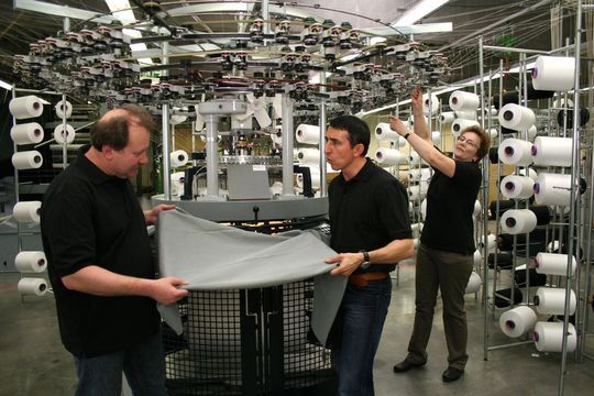 Textiles Interieur strickt Strähle + Hess für den Airbus Military A400M. (Bild: Strähle + Hess) Textiles Interieur strickt Strähle + Hess für den Airbus Military A400M. (Bild: Strähle + Hess)