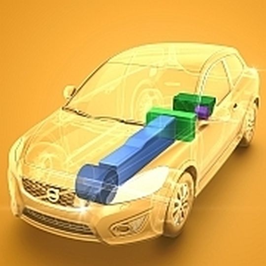 Ein Dreizylinder-Benziner unter dem Kofferraum soll bei Volvo die Reichweite des E-Antriebs erweitern. Ein Dreizylinder-Benziner unter dem Kofferraum soll bei Volvo die Reichweite des E-Antriebs erweitern.
