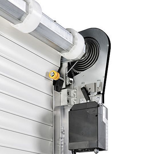 Das neue Rolltor SB hat einen Federausgleich und soll in zwei Stunden montiert sein. Bild: Hörmann Das neue Rolltor SB hat einen Federausgleich und soll in zwei Stunden montiert sein. Bild: Hörmann