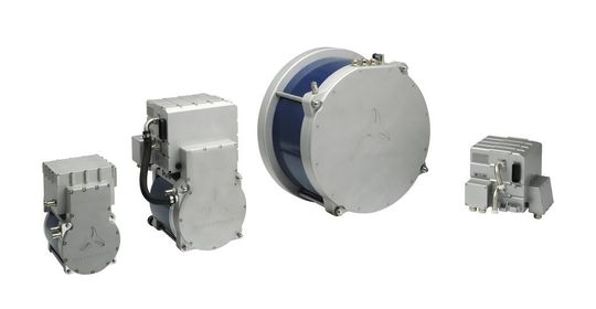 Elektromobile Antriebstechnik von Wittenstein nach dem Baukastenprinzip: Motoren in unterschiedlichen Baugrößen für Kleinwagen, Mittelklassewagen und Rennsportanwendungen sowie das Nutzfahrzeugsegment (Bild: Wittenstein)