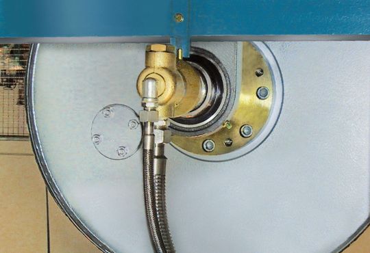 Dichtkopf mit Anschlussarmaturen (Bild: Maier Heidenheim) Dichtkopf mit Anschlussarmaturen (Bild: Maier Heidenheim)