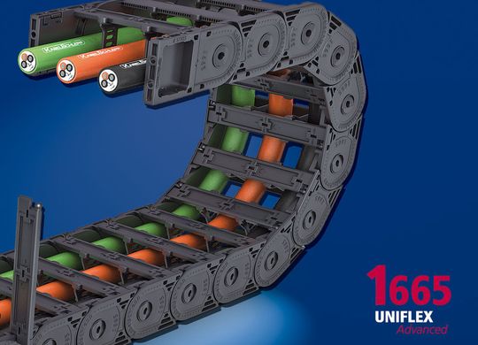 Die Uniflex Advanced – die robuste Kette für ein breites Anwendungsspektrum. (Bild: Kabelschlepp)