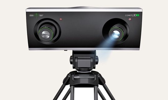 Das auf der Control vorgestellte Streifenprojektionssystem Comet trägt maßgeblich zum Unternehmenserfolg bei. (Bild: Steinbichler) Das auf der Control vorgestellte Streifenprojektionssystem Comet trägt maßgeblich zum Unternehmenserfolg bei. (Bild: Steinbichler)