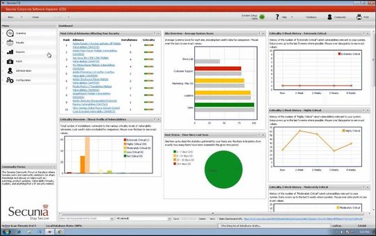 Neu bei Secunia CSI 5.0 ist die Mac OS X Unterstützung und eine erweiterte WSUS Integration für Softwareverteilung und Patch-Management für Programme von Drittanbietern. Neu bei Secunia CSI 5.0 ist die Mac OS X Unterstützung und eine erweiterte WSUS Integration für Softwareverteilung und Patch-Management für Programme von Drittanbietern.