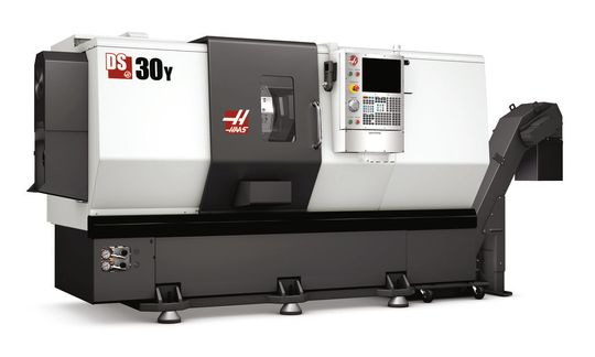 Nouveau centre de tournage CNC DS-30Y à double broche. (Image: Haas Automation Europe) Nouveau centre de tournage CNC DS-30Y à double broche. (Image: Haas Automation Europe)