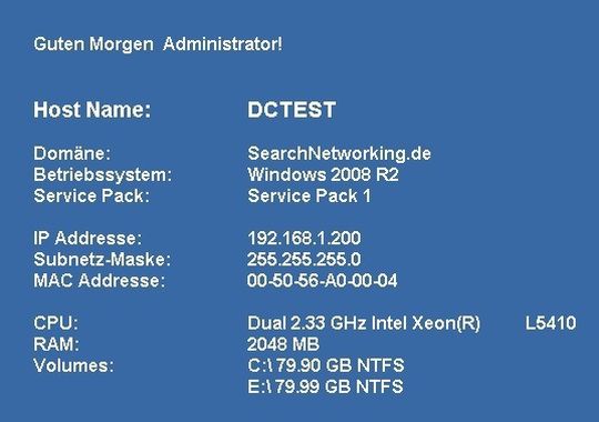 GBInfo erzeugt ein informatives Hintergrundbild. GBInfo erzeugt ein informatives Hintergrundbild.