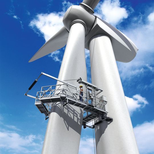 BLADElift Rotorblatt-Befahranlage (Bild: Hailo) BLADElift Rotorblatt-Befahranlage (Bild: Hailo)