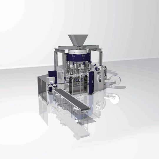Mit dem neuen Verpackungssystem lassen sich z.B. Sonderzemente und Mörtel in Säcke abfüllen. (Bild: Haver & Boecker)