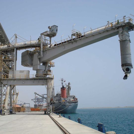 SMB International aus Quickborn hat zwei Schiffsbeladesysteme für den Umschlag von Harnstoff gebaut und installiert. Bild: SMB International SMB International aus Quickborn hat zwei Schiffsbeladesysteme für den Umschlag von Harnstoff gebaut und installiert. Bild: SMB International