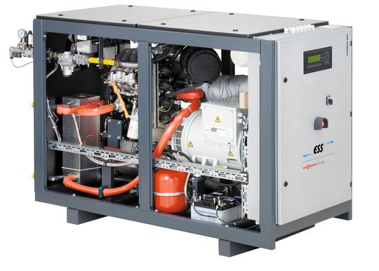 Kleinere Blockheizkraftwerke wie das Vitoblock-200 eignen sich auch für Betriebe mit geringer Größe. (Bild: Viessmann) Kleinere Blockheizkraftwerke wie das Vitoblock-200 eignen sich auch für Betriebe mit geringer Größe. (Bild: Viessmann)