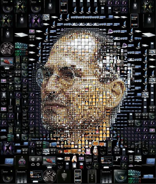 Steve Jobs un portrait retracé à partir des images d'ordinateurs, iphone, imac, ipad et autres itunes. Steve Jobs un portrait retracé à partir des images d'ordinateurs, iphone, imac, ipad et autres itunes.