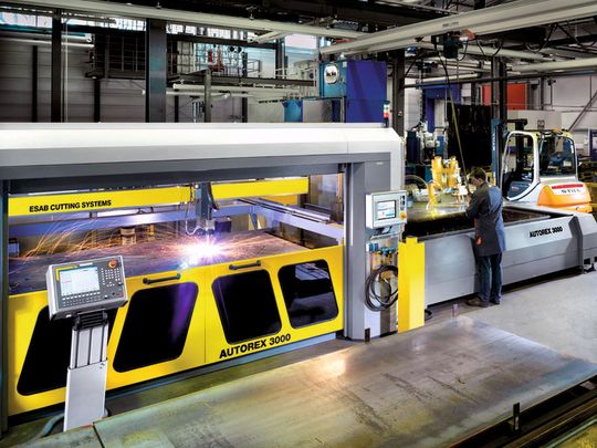 Vielseitiges, modulares System als Komplettpaket zum prozesssicheren automatischen Einsatz der Plasmatechnologie. (Bild: Esab) Vielseitiges, modulares System als Komplettpaket zum prozesssicheren automatischen Einsatz der Plasmatechnologie. (Bild: Esab)