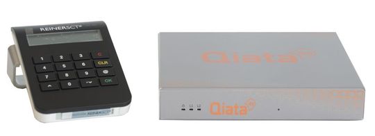 Ein zertifizierter Chipkartenleser kann optional an die FTA Appliance angeschlossen werden. Ein zertifizierter Chipkartenleser kann optional an die FTA Appliance angeschlossen werden.