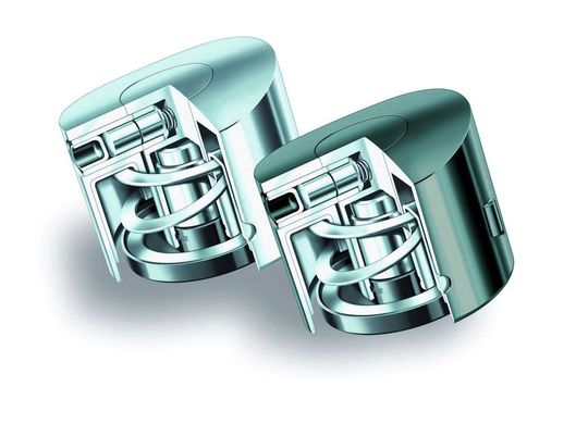 Triondur-beschichteter Tassenstößel für Ventiltrieb im Automobil: senkt Verbrauch und Emissionen. Triondur-beschichteter Tassenstößel für Ventiltrieb im Automobil: senkt Verbrauch und Emissionen.