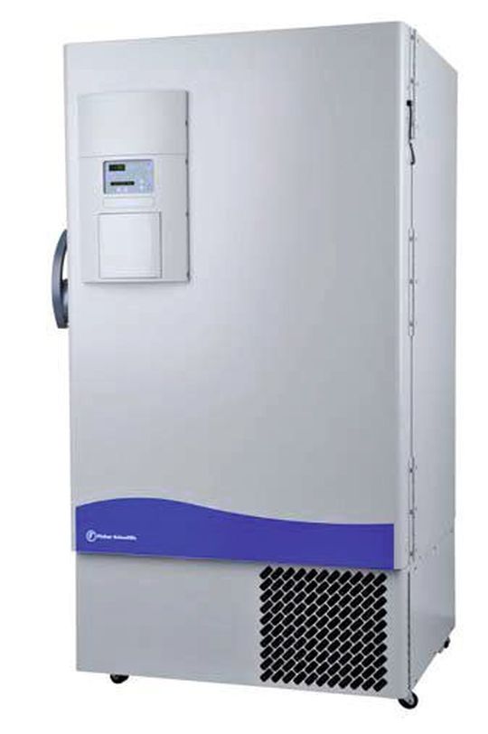 Die neuen Ultra-Tiefkühlschränke ULT von Fisher Scientific lagern extrem temperatursensitive Proben bei minus 86ºC. (Bild: Fisher Scientific) Die neuen Ultra-Tiefkühlschränke ULT von Fisher Scientific lagern extrem temperatursensitive Proben bei minus 86ºC. (Bild: Fisher Scientific)