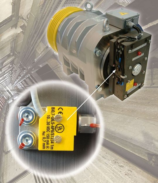 Die berührungslose Lüftüberwachung für Sicherheitsbremsen ist aufgrund fehlender mechanischer Teile verschleißfrei und absolut zuverlässig. (Bild: Mayr)