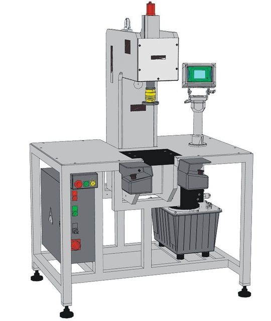 Die Einpressvorrichtung ist für Presskräfte bis 100 kN und Hübe bis 400 mm ausgelegt. Bild: Römheld Die Einpressvorrichtung ist für Presskräfte bis 100 kN und Hübe bis 400 mm ausgelegt. Bild: Römheld