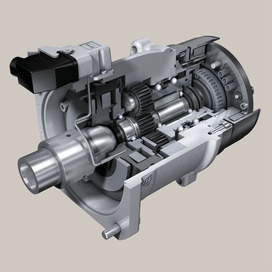 Das HS 150 ist die neueste Entwicklung aus der Zweigang-Schaltgetriebefamilie ZF-Duoplan. Es basiert auf einem neuartigen Getriebekonzept und kann in den Antriebsstrang integriert werden. (Bild: ZF) Das HS 150 ist die neueste Entwicklung aus der Zweigang-Schaltgetriebefamilie ZF-Duoplan. Es basiert auf einem neuartigen Getriebekonzept und kann in den Antriebsstrang integriert werden. (Bild: ZF)