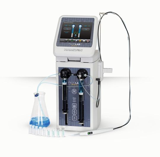 Die neue Microlab-600-Serie wurde speziell für die Bedürfnisse der Probenvorbereitung im analytischen Labor entwickelt. (Bild: Hamilton) Die neue Microlab-600-Serie wurde speziell für die Bedürfnisse der Probenvorbereitung im analytischen Labor entwickelt. (Bild: Hamilton)