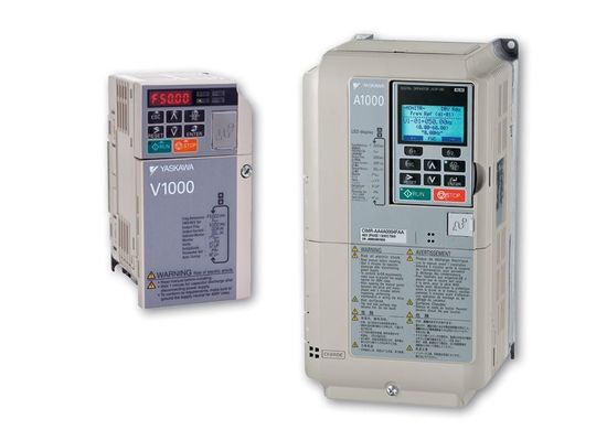 Die Frequenzumrichter V1000 und A1000 mit EtherCAT. (Bild: Yaskawa) Die Frequenzumrichter V1000 und A1000 mit EtherCAT. (Bild: Yaskawa)