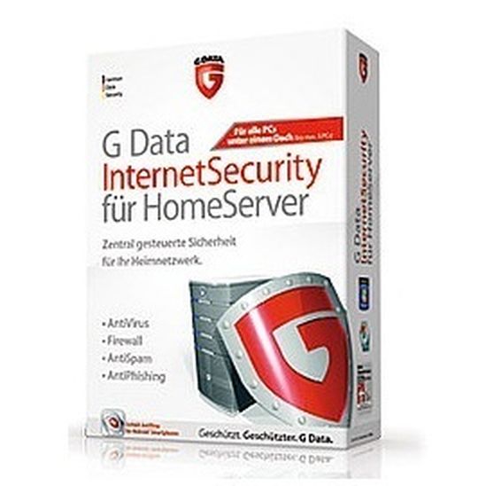 G Data Internet Security für Homeserver schützt Heimnetze mit bis zu fünf Rechnern. G Data Internet Security für Homeserver schützt Heimnetze mit bis zu fünf Rechnern.