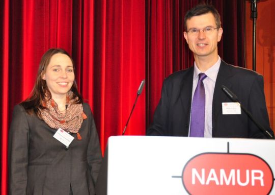 Katharina Schaechtele (BASF) und Stefan Krämer (Ineos) thematisieren auf der Namur-Hauptsitzung Energieeffizienz im Bereich PLT. (M.Henig /PROCESS) Katharina Schaechtele (BASF) und Stefan Krämer (Ineos) thematisieren auf der Namur-Hauptsitzung Energieeffizienz im Bereich PLT. (M.Henig /PROCESS)