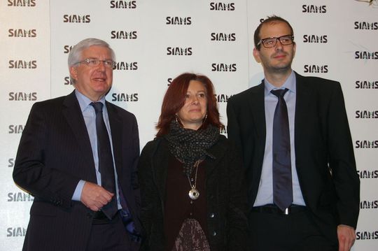 La nouvelle équipe du SIAMS presque au complet, avec de gauche à droite Francis Koller, président; Laurence Gygax, vente et relation clients et Patrick Linder, responsable de la communication. (Image: MSM/JR Gonthier) La nouvelle équipe du SIAMS presque au complet, avec de gauche à droite Francis Koller, président; Laurence Gygax, vente et relation clients et Patrick Linder, responsable de la communication. (Image: MSM/JR Gonthier)