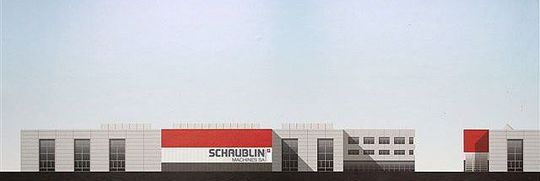 Vue encore fictive de la nouvelle usine où seront bientôt fabriquées les machines-outils de Schaublin Machines SA. Vue encore fictive de la nouvelle usine où seront bientôt fabriquées les machines-outils de Schaublin Machines SA.